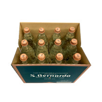 S.Bernardo Carbonated Natural Mineral Glass bottle 750mL x12