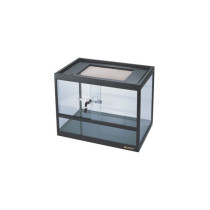 Boyu Terrarium For Reptiles, Amphibians, Or A Display For Terrarium Plants And Mini Ecosystems, Black/Clear, 800 x 405 x 440 mm