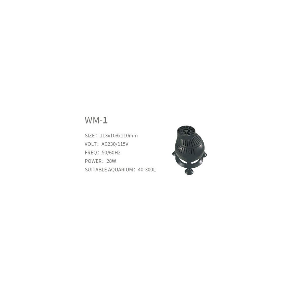 Boyu 28 Watts Wave Maker Complete 40-300 Litres, 113 x 108 x 110 mm, Black