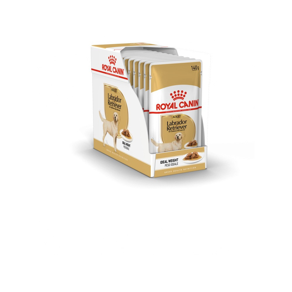 Royal Canin Adult Labrador Retriever Breed Health Nutrition Wet Food Pouches, 140 Gram, Pack Of 10