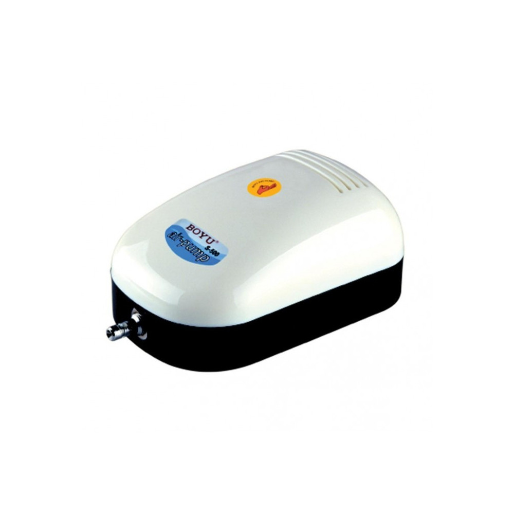 Boyu S-500 Air Pump For Fish Tanks And Aquariums, White And Black