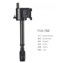 Boyu Submersible Filter/Pump, Pgb 750, Flow-740L/H