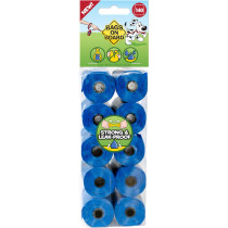 Bags On Board Dog Poo Bags Strong Leak Proof Dog Waste Bags, Blue, 140 Bags