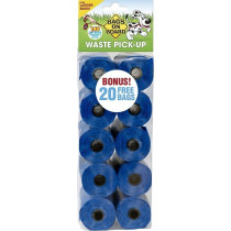 Bags On Board Waste Pick-Up Refill Bags, Blue, 60 Bags