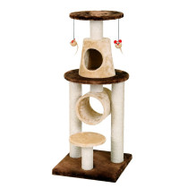 Fauna Bonalti Cat Play Tower Brown And Beige, House Scratcher Hanging Toys