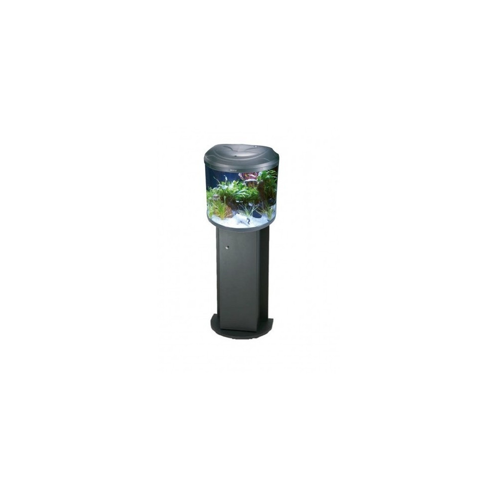 Boyu Byg-26 Half Round Aquarium With Cabinet, 38.2L X 25.7W X 47.3H