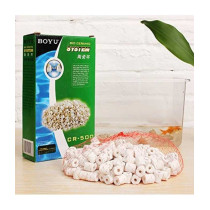 Boyu Bio Aquarium Ceramic System Cr-500 Fish Tank Clean Rings, White