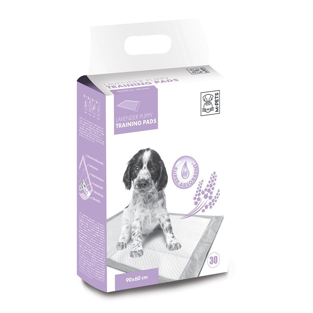 M-Pets Lavender Training Pads For Dog, 90 x 60Cm (30 Pack)