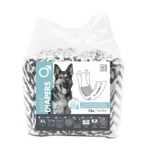 M-Pets Male Dog Diapers XL (20-81 Cm), 12 Pack