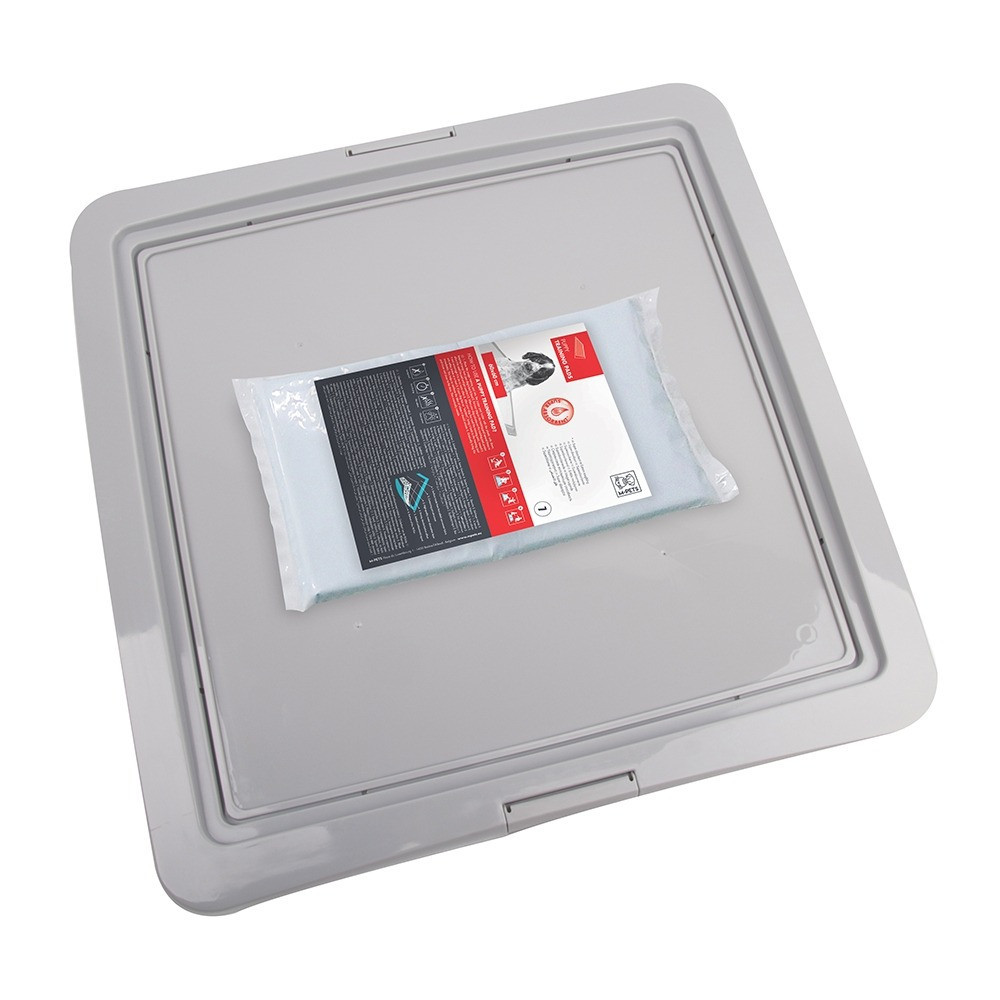 M-Pets Training Pad Holder Plus 7 Pads 60 x 60Cm, Grey