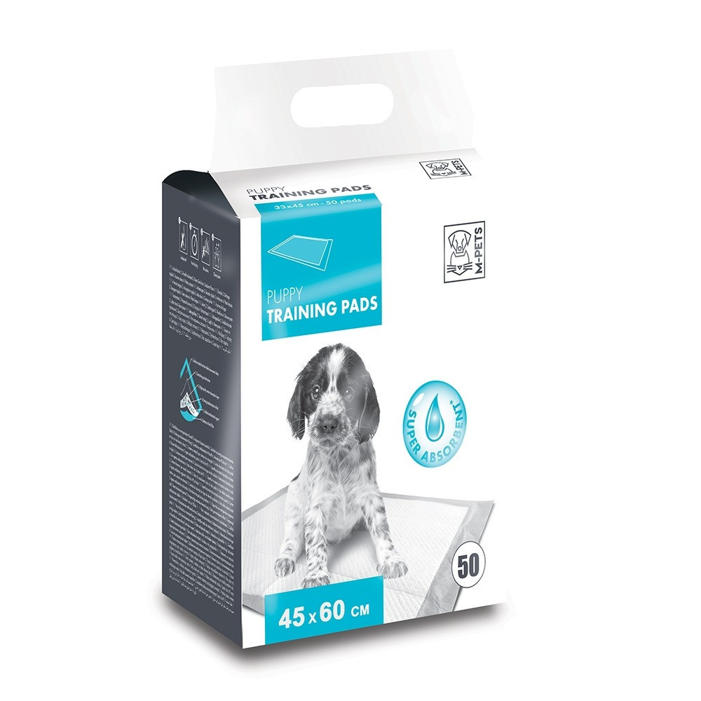 M-Pets Training Pads For Dog, Leak Proof, 45 x 60Cm (50 Pack)