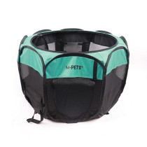 M-Pets Octagon Puppy Pen With Door For Dog, Medium (89 Cm), Black