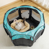 M-Pets Octagon Puppy Pen With Door For Dog, Small (75 Cm), Black