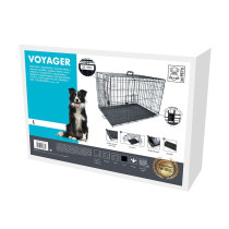 M-Pets Voyager Wire Crate For Dog, Large (L91.5 x W58.5 x H63.5Cm)