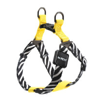 M-Pets Wild Safari Harness For Dog, Large (2.5 x 56-84 Cm), Black/White