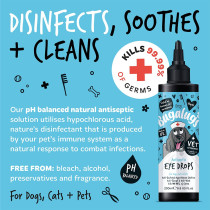 Bugalugs Antiseptic Eye Drops For Dog And Cat, 200ml