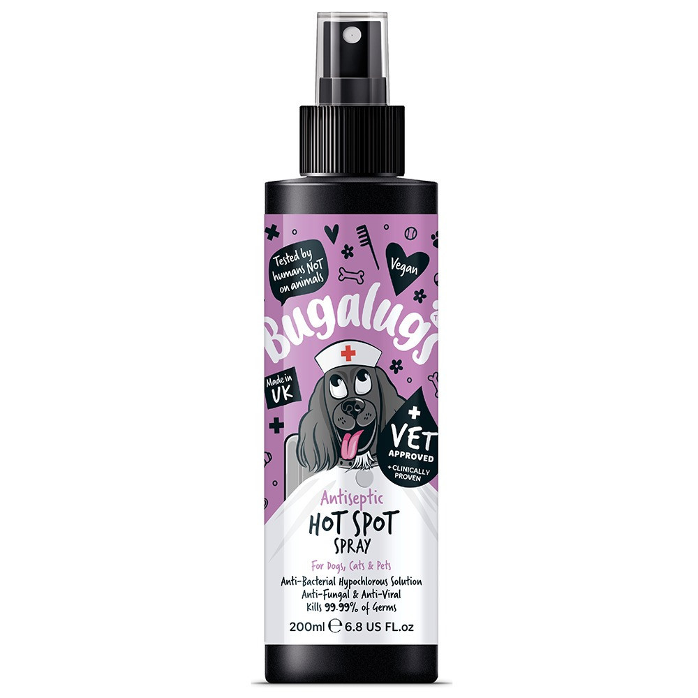 Bugalugs Antiseptic Hot Spot Spray For Dog And Cat, 200ml
