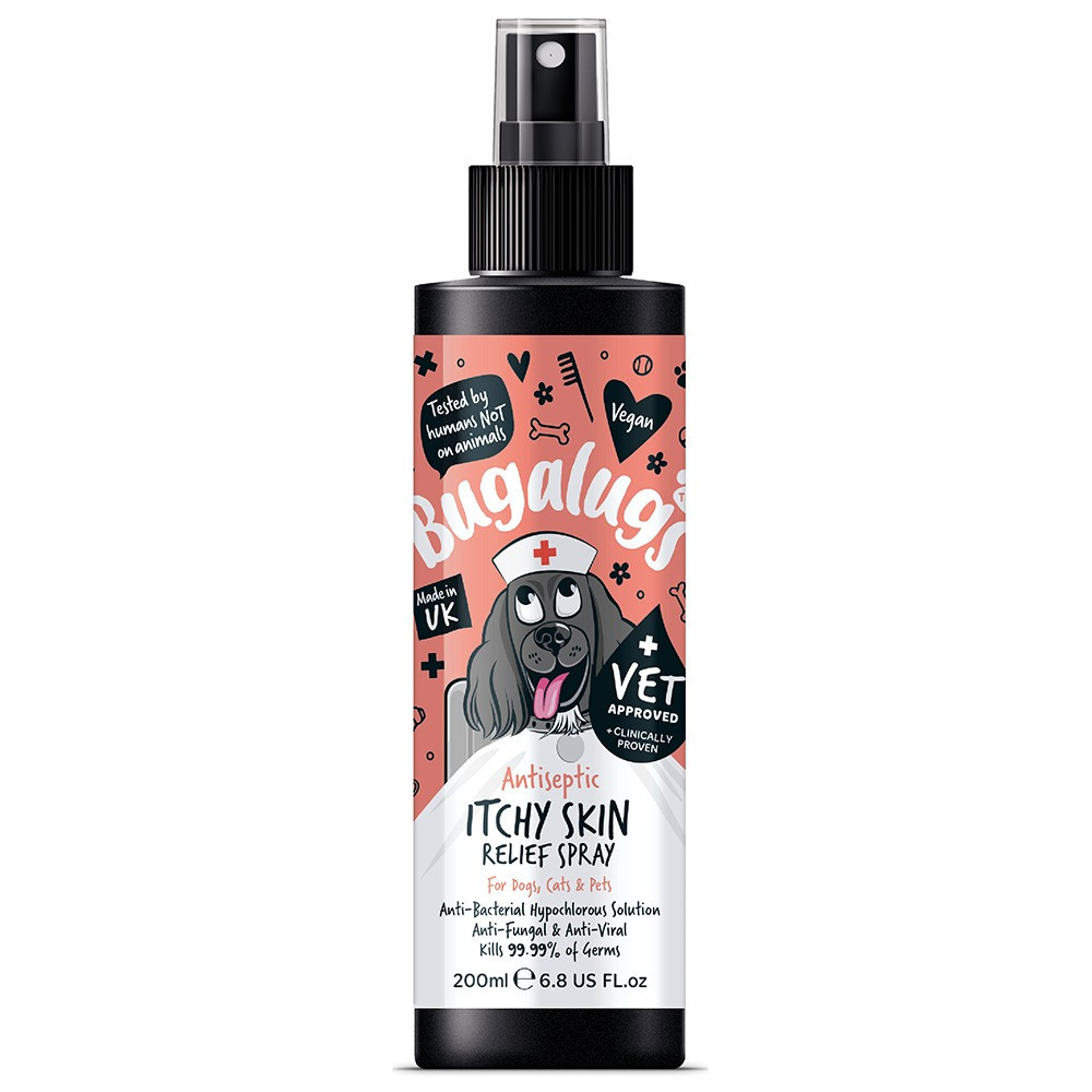 Bugalugs Antiseptic Itchy Skin Spray For Dog And Cat, 200ml