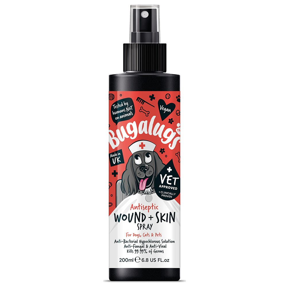 Bugalugs Antiseptic Wound And Skin Spray For Dog And Cat, 200ml