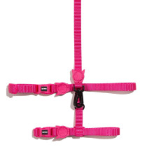 Zee.Cat Pink Led Harness And Leash Set For Cat, Pink