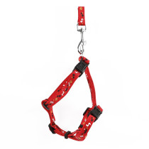 M-Pets Catogo Cat Harness And Leash Set Adjustable Fit, Red