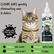 Bugalugs Cat Ear Cleaner Naturally Derived, 200ml