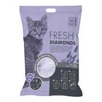 M-Pets Fresh Diamonds Silica Gel Cat Litter Lavender Scented, 15L
