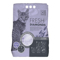 M-Pets Fresh Diamonds Silica Gel Cat Litter Lavender Scented, 5L