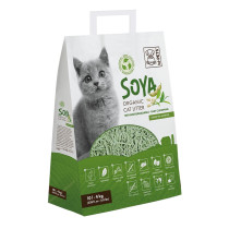 M-Pets Soya Organic Cat Litter Green Tea Scented 100 Percentage Biodegradable, 10L
