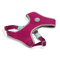 Zee.Dog Nox Sidus Adjustable Air Mesh Harness For Dog, Medium (Pink)