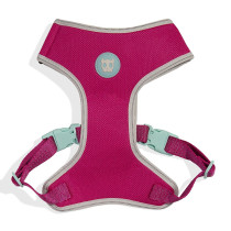Zee.Dog Nox Sidus Adjustable Air Mesh Harness For Dog, Small (Pink)