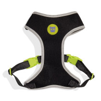 Zee.Dog Nox Adjustable Air Mesh Harness For Dog, Medium (Black)