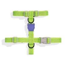 Zee.Dog Nox Lumen H-Harness For Dog, Longer Durability, Extra Small (Lime Green)