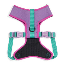 Zee.Dog Aura Adjustable Air Mesh Harness For Dog, Large (Purple)