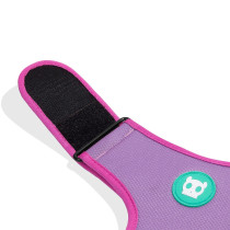 Zee.Dog Aura Adjustable Air Mesh Harness For Dog, Medium (Purple)