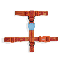 Zee.Dog Gibson H-Harness For Dog, Long Lasting, Medium (Orange)