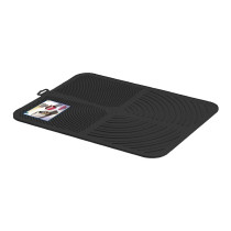 Georplast Aladdin Cat Litter Mat Rubber, 41.5 x 32cm, Black