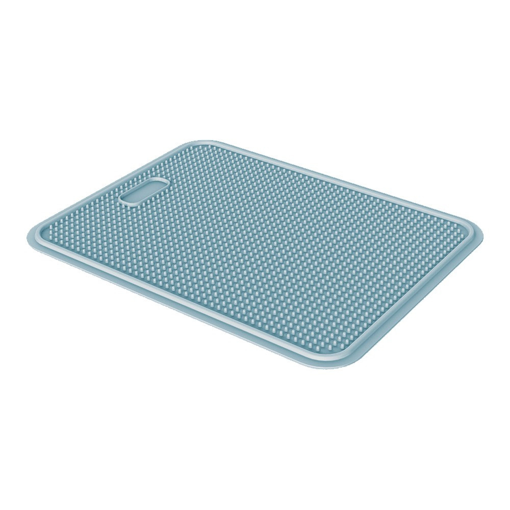 Georplast Iago Cat Litter Mat, Rubber, 45 x 35cm, Blue