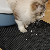 M-Pets Duplex Black 2-Layered Cat Litter Mat, 60 x 45cm