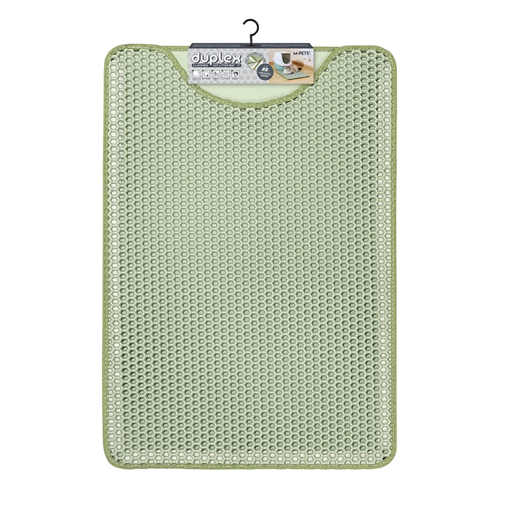 M-Pets Duplex Green 2-Layered Cat Litter Mat, 45 x 65cm