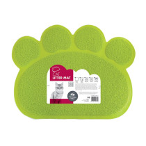 M-Pets Paw Cat Litter Mat Is Soft And Durable, Green