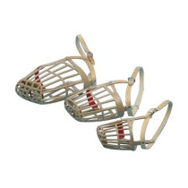 Kruuse Buster Plastic Lightweight Yet Strong Dog Muzzle, Size 1, Brown