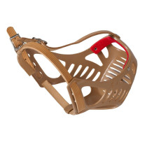 Kruuse Buster Plastic Hygiene And Convenience Dog Muzzle Boxer 4, Brown