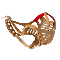 Kruuse Buster Plastic Hygiene And Convenience Dog Muzzle Boxer, Size 5, Brown