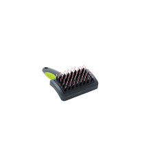 Kruuse Buster Pet Grooming Porcupine Brush, Small Size, Black/Green
