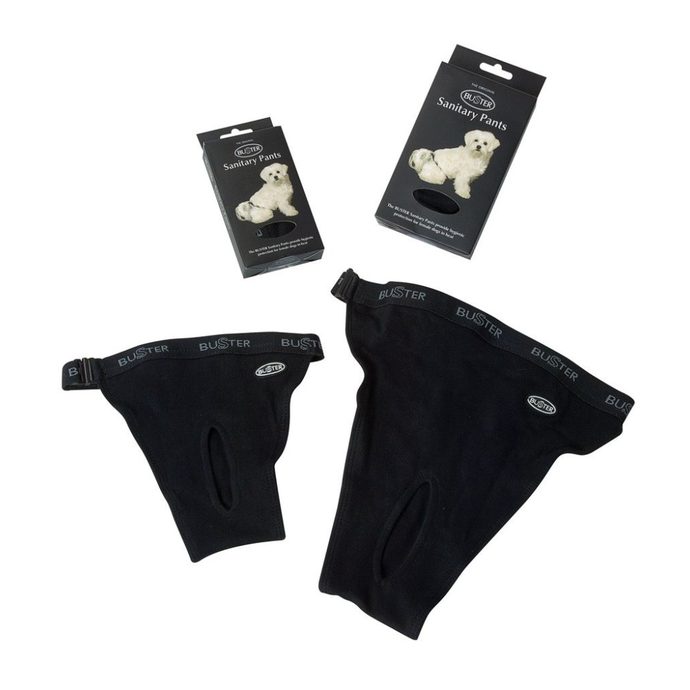 Kruuse Buster Sanitary Pants For Female Dog In Heat, Black, Size-2