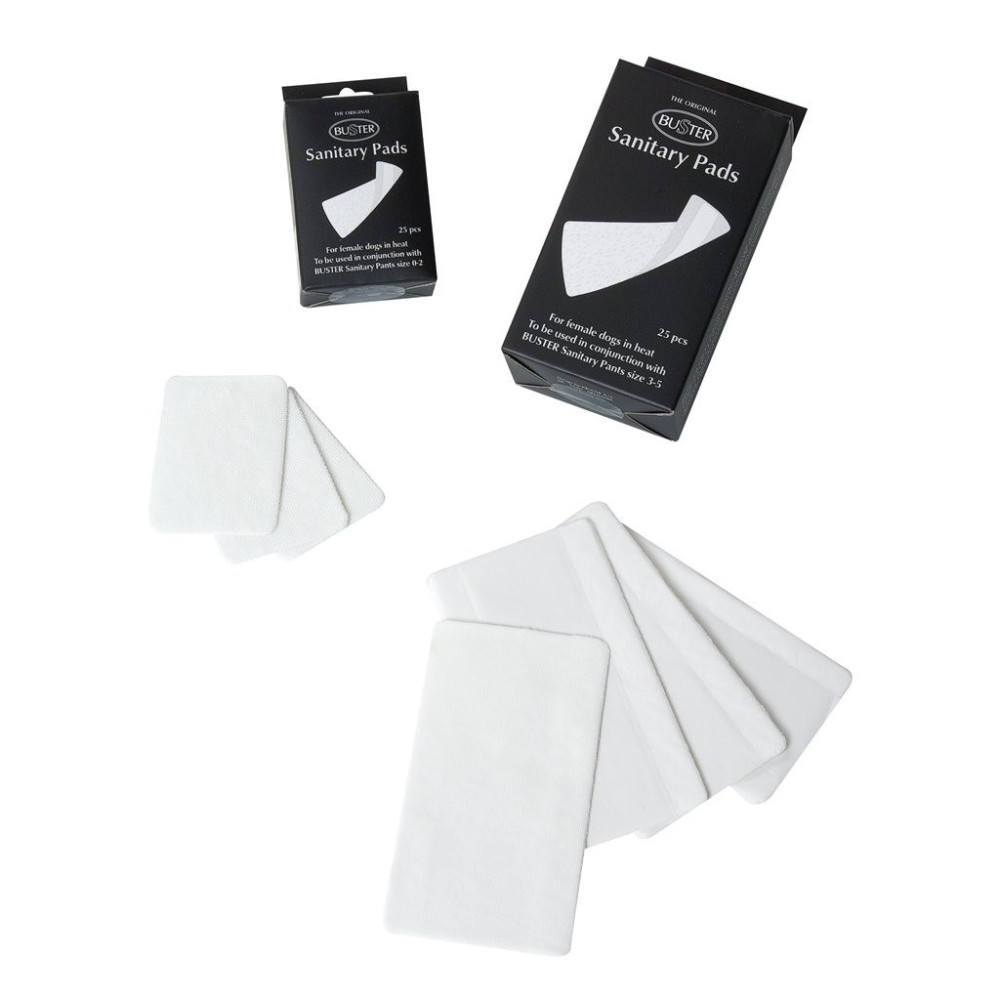 Kruuse Buster Sanitary Pants Menstrual Pads For Female Dog, 25 Pcs, Small
