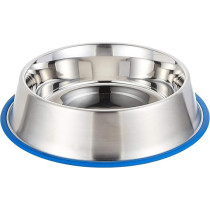 Kruuse Buster Stainless Steel Bowl Blue Base For Pet, 2.80 Litre