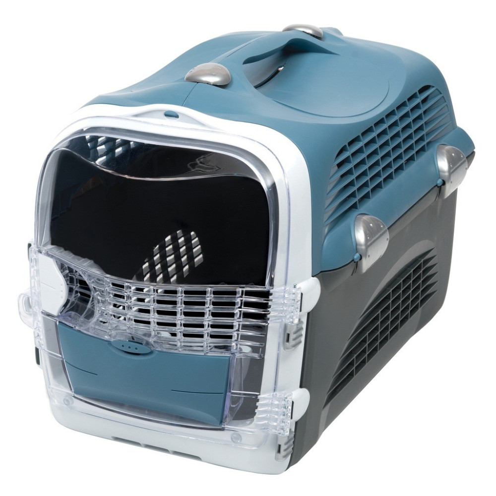 Catit Cabrio Cat Carrier, Blue/Gray, 51 L x 33 W x 35 H Cm