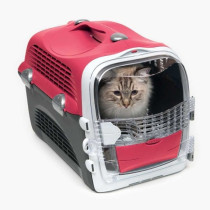 Catit Cabrio Cat Carrier, Cherry Red, 51 L x 33 W x 35 H Cm